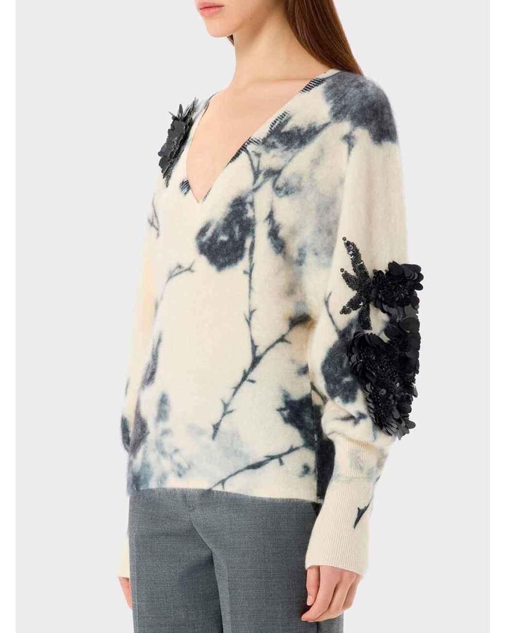 Blumarine Pink Round Neck Sweater