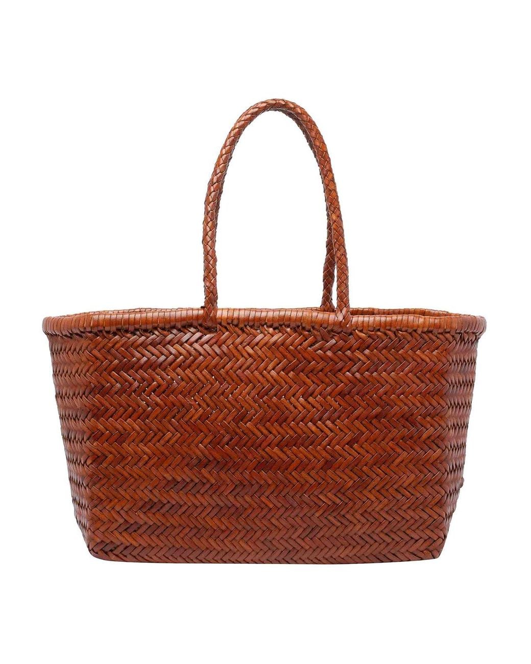 Dragon Diffusion Brown Large Bamboo Triple Jump Shoulder Bag
