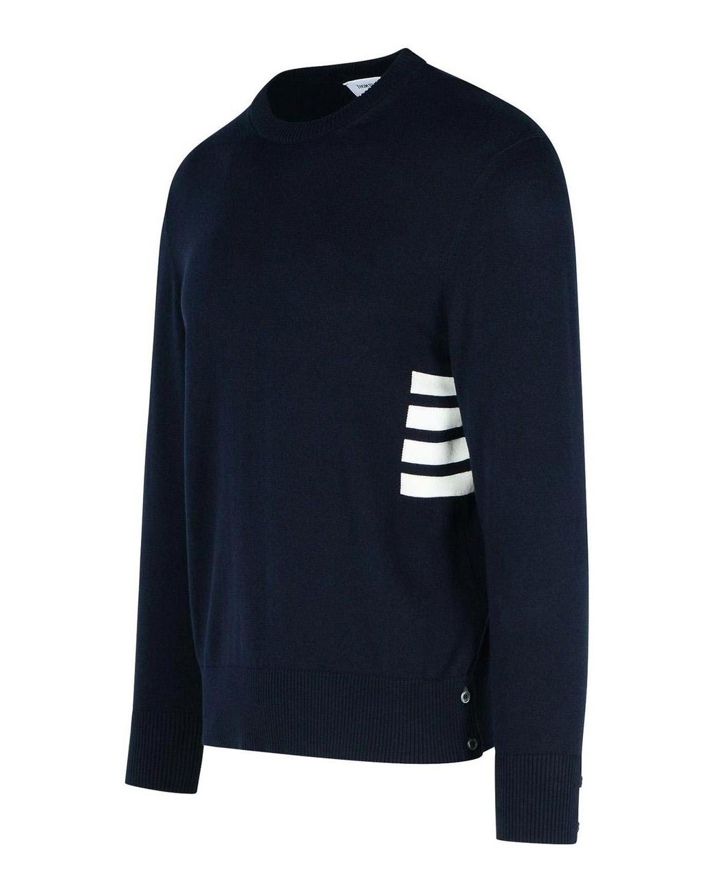 Thom Browne Blue Stitch Cotton Sweater for men