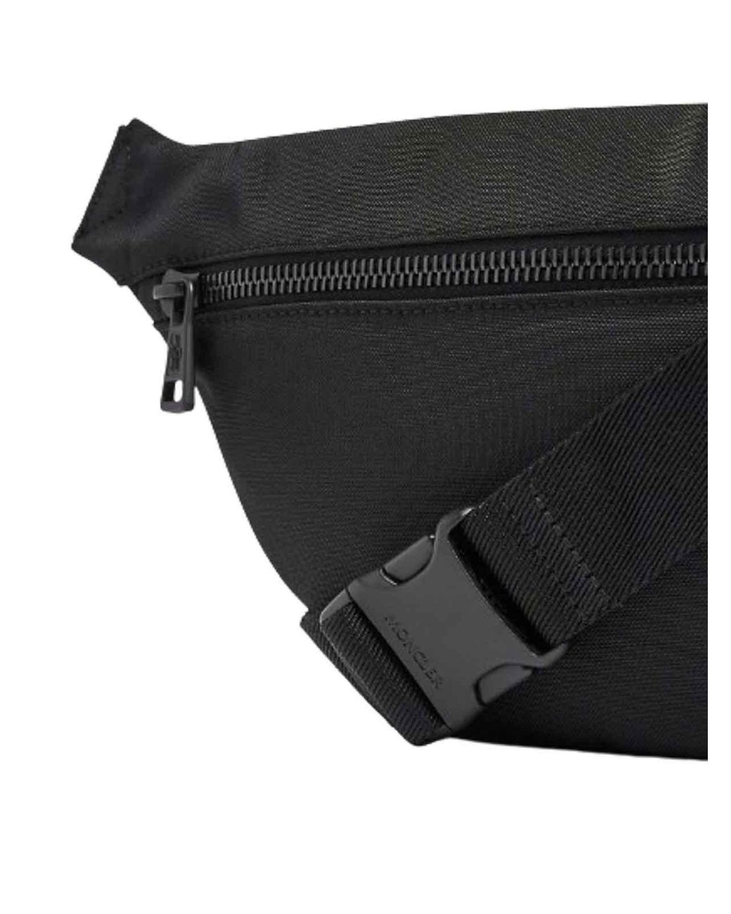Moncler Black Durance Bum Bag for men