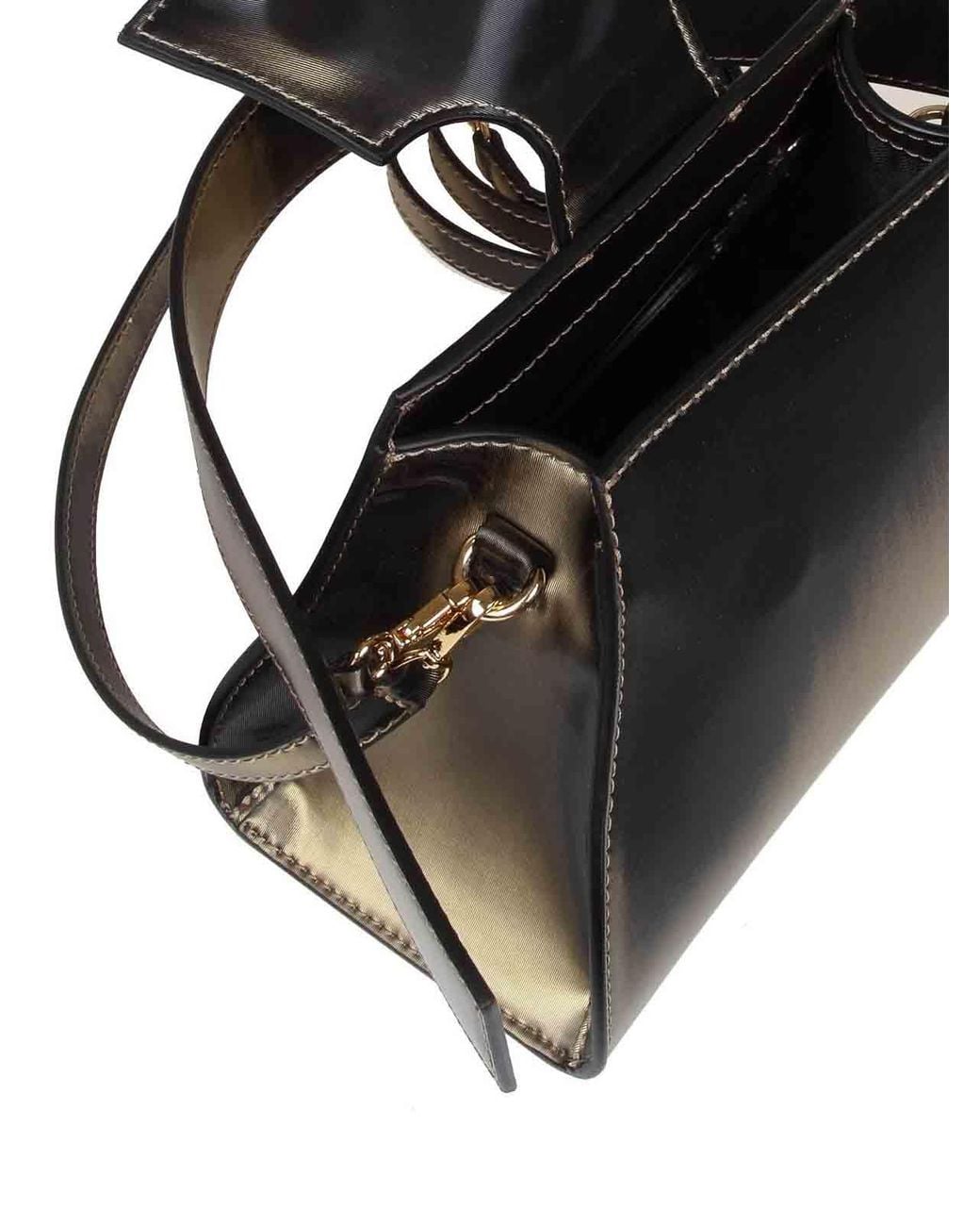 Gcds Black Comma Small Holographic Bag