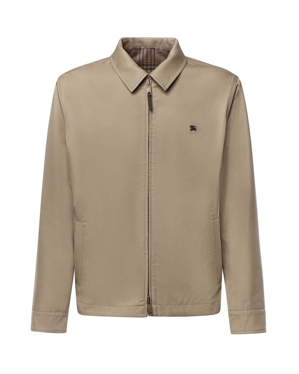 Burberry Brown Reversible Check Wool Jacket for men