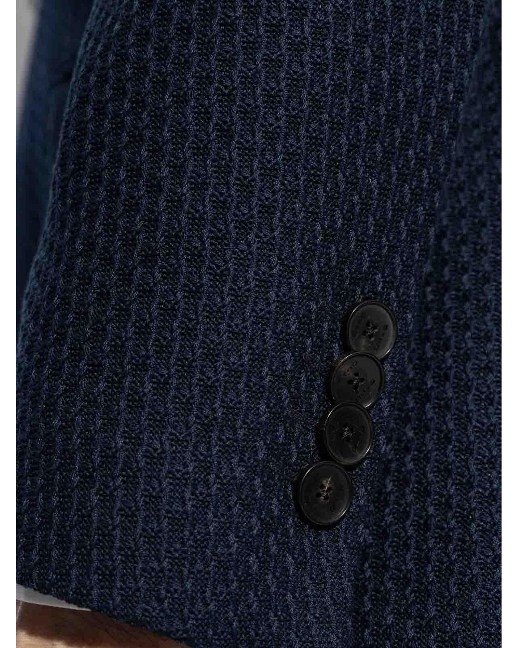 Etro Blue Jacket Roma Jersey for men