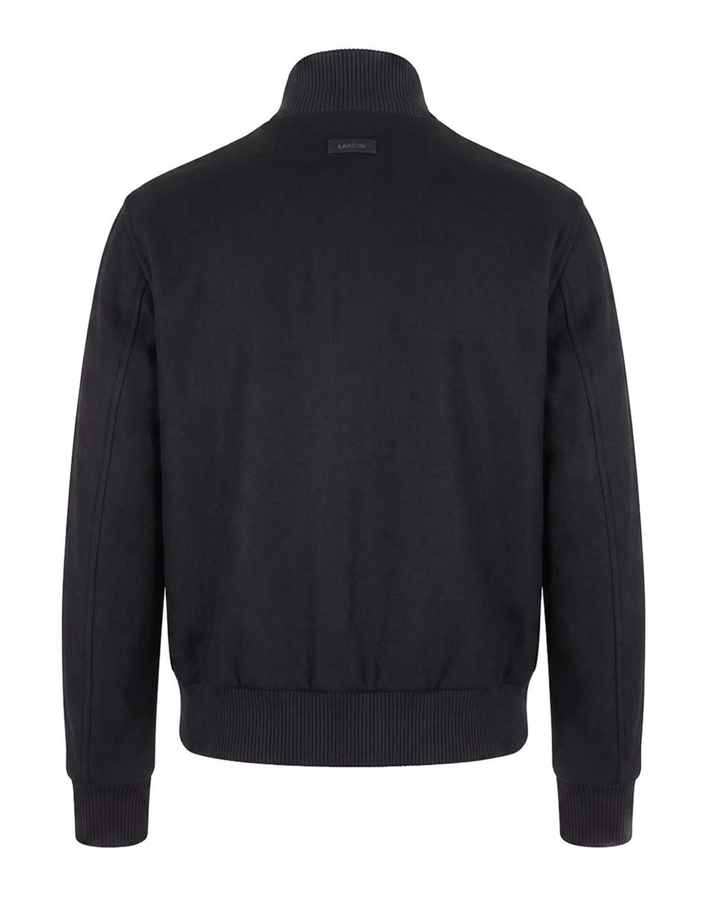 Lardini Black Wool Cashmere Padded Jacket for men