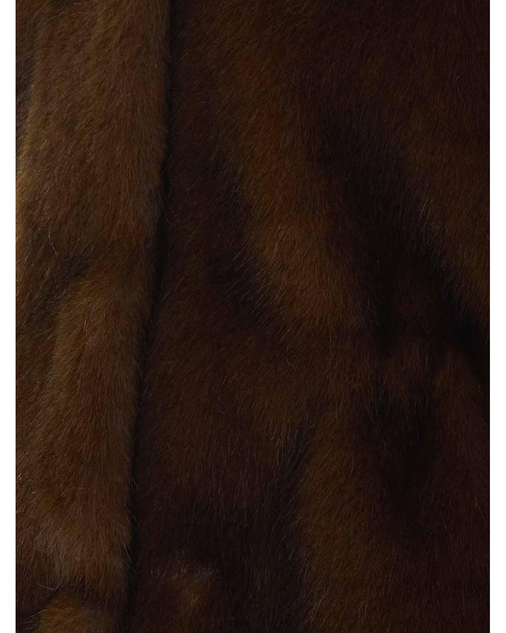 VALENTINI 1972 Brown Faux Fur Cape