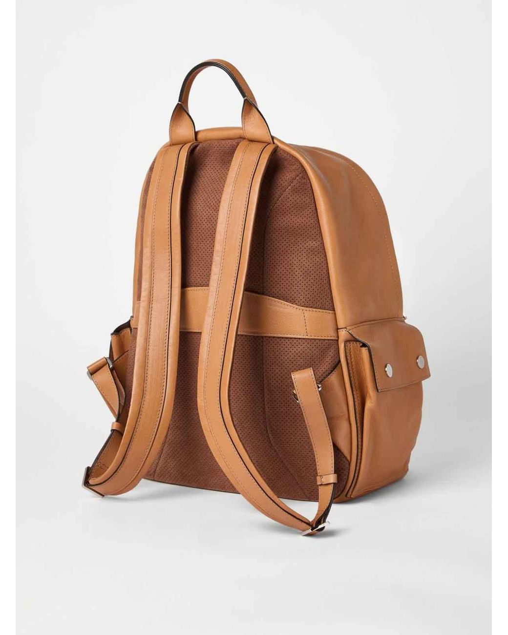 Brunello Cucinelli Brown Travel Backpack for men
