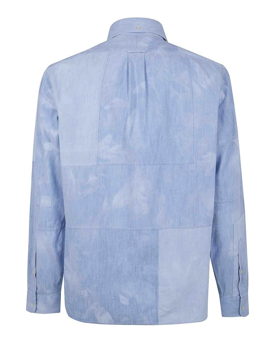 Polo Ralph Lauren Blue Patchwork Sport Shirt for men