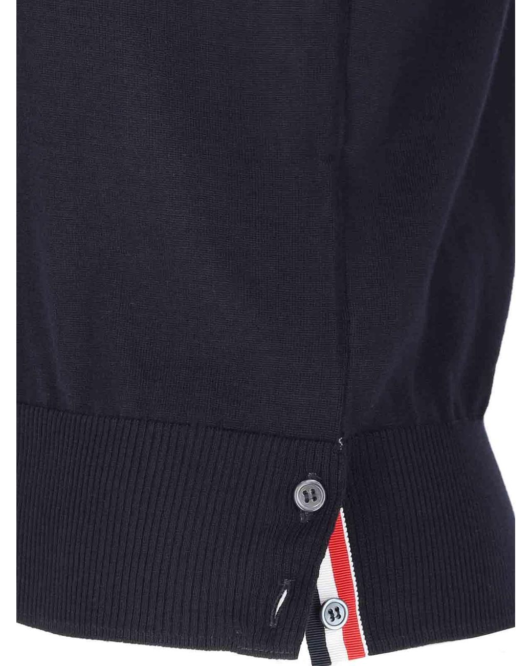 Thom Browne Blue U-Boot-Pullover