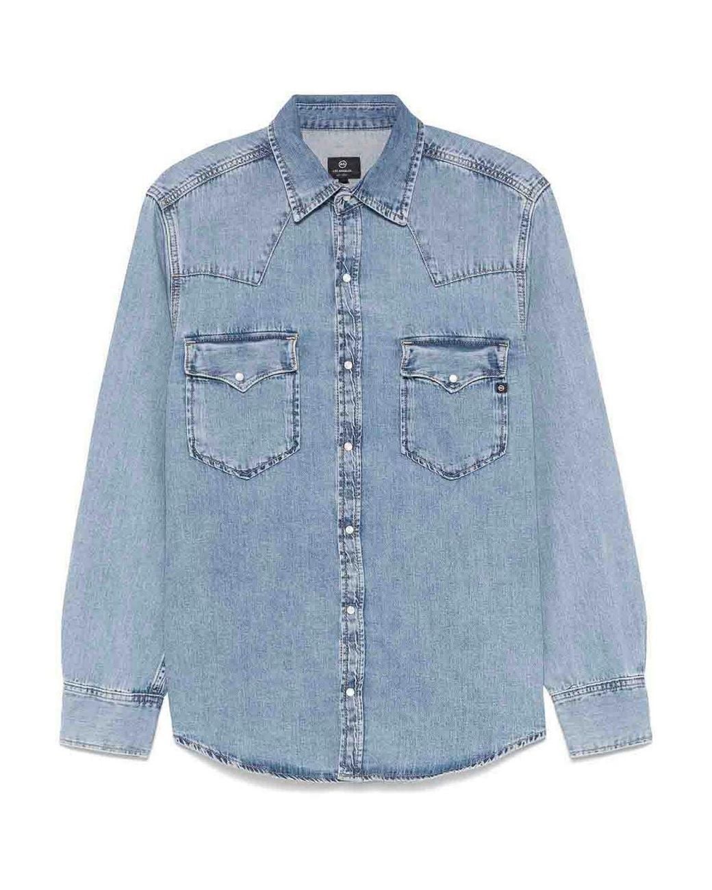 AG Jeans Blue Cassisdenim Shirt