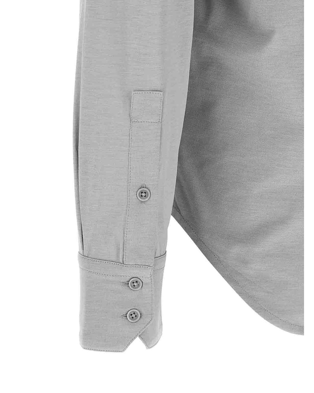 Tom Ford Gray Military Shirt for men