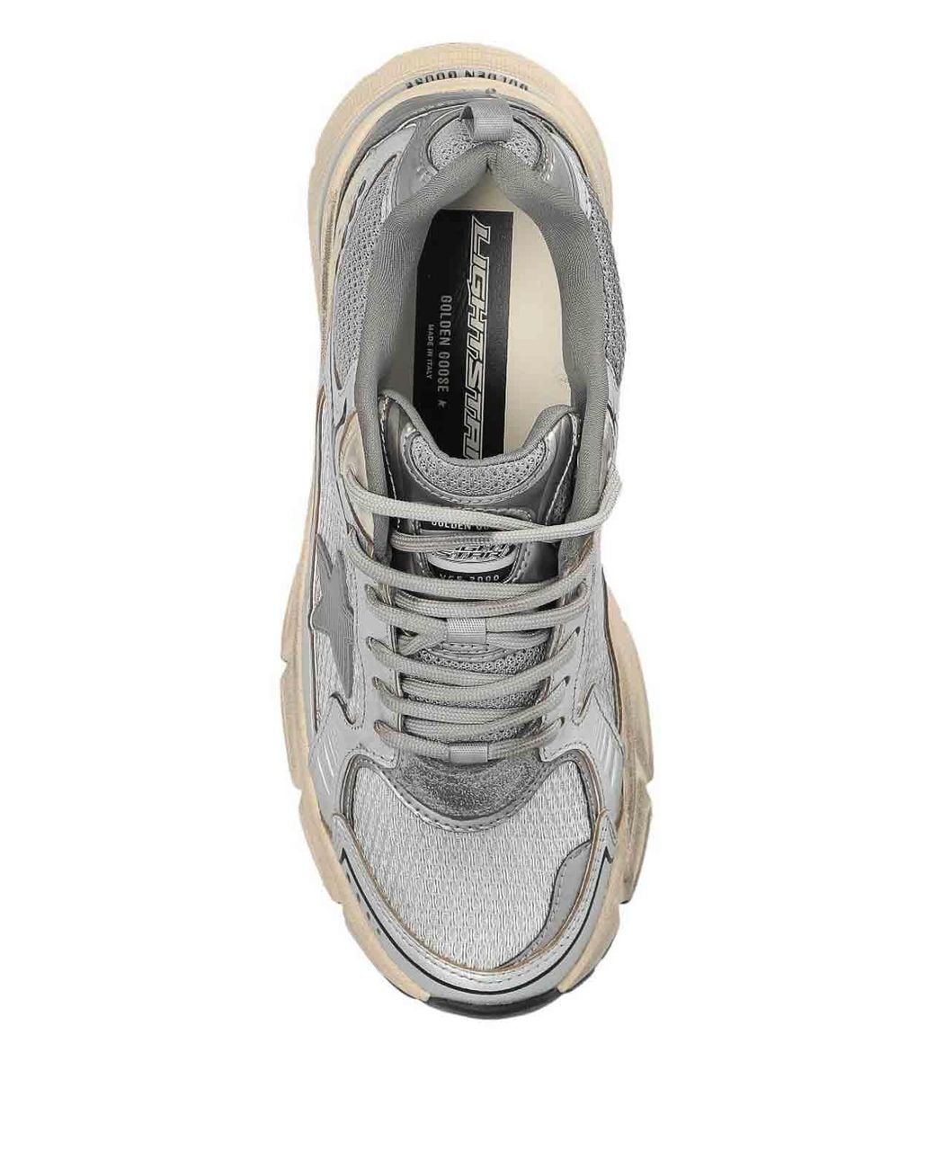 Golden Goose Deluxe Brand White "Lightstar" Sports Shoes