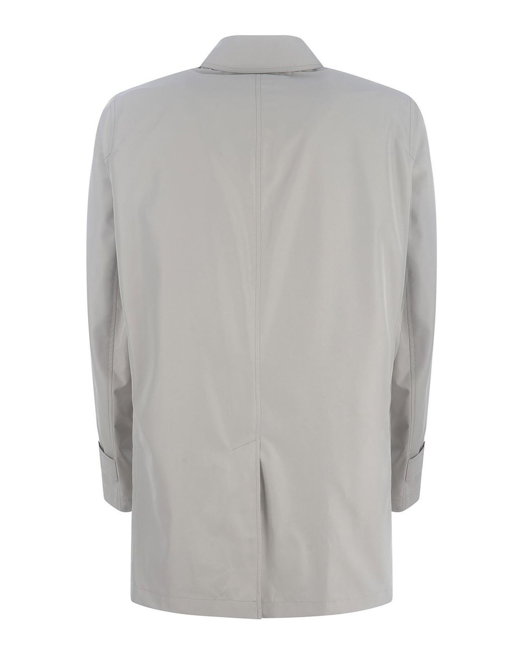 Herno Gray Raincoat for men