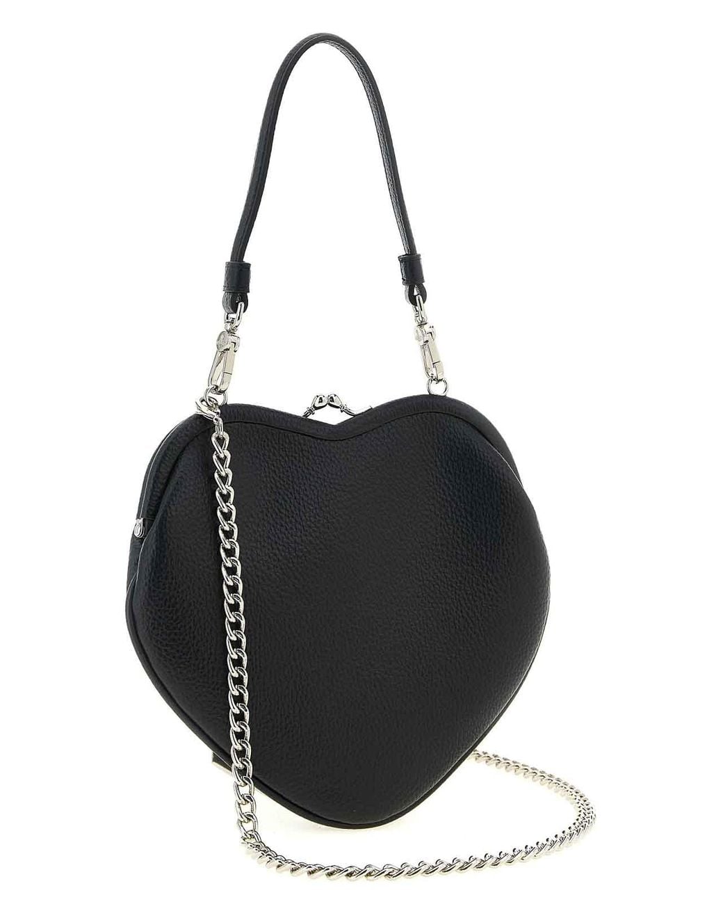 Vivienne Westwood Black Belle Heart Frame Handbag