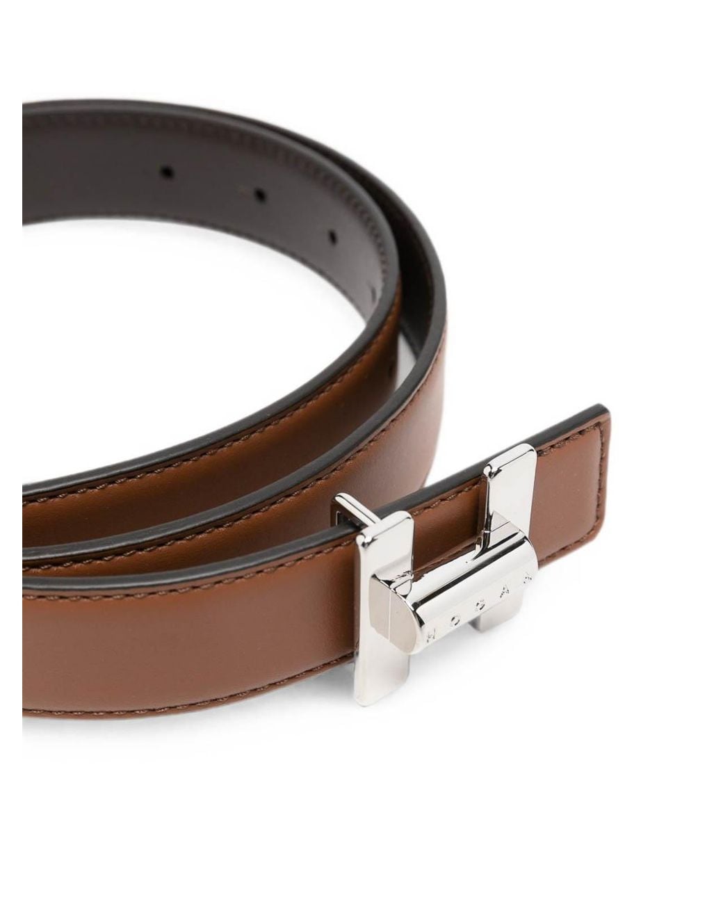 Hogan Brown Leather Belt