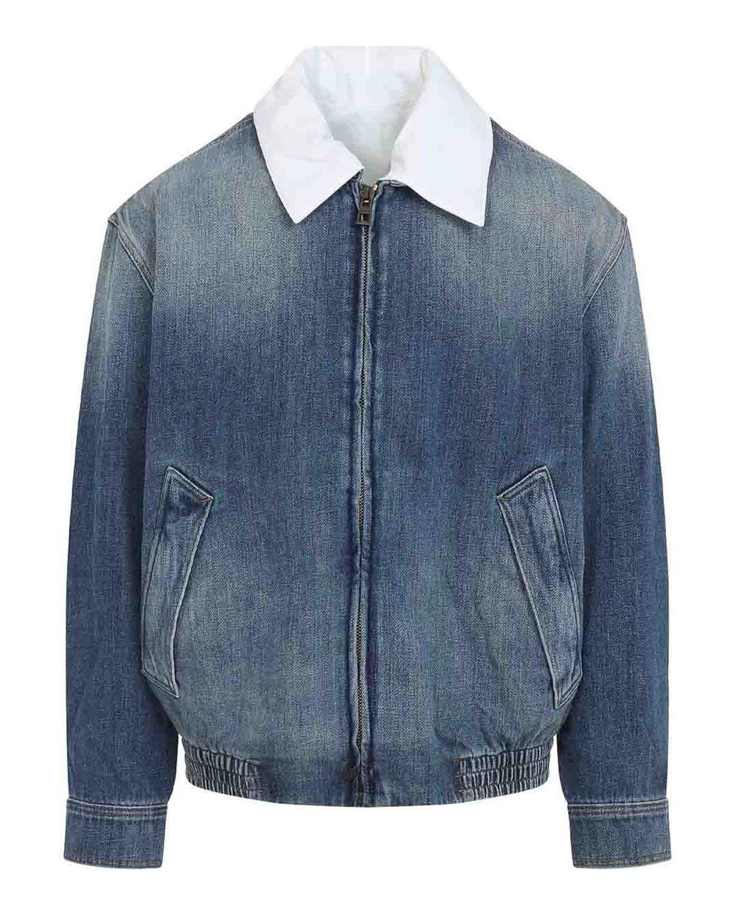 Loewe Blue Zip-Up Jacket for men