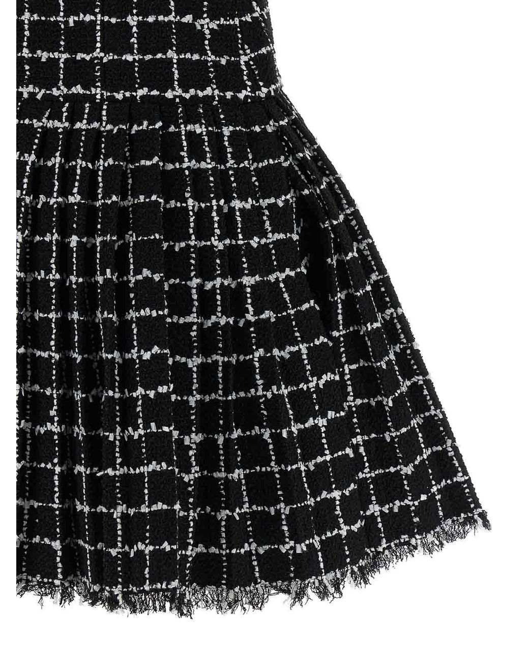 Balmain Black Tweed Dress