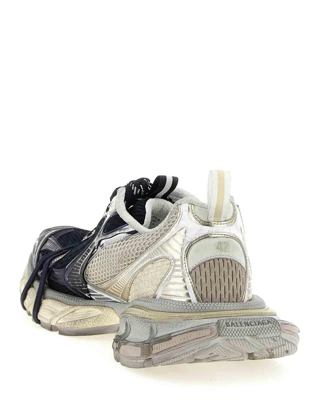 Balenciaga White 3Xl Split Logo Sneaker for men