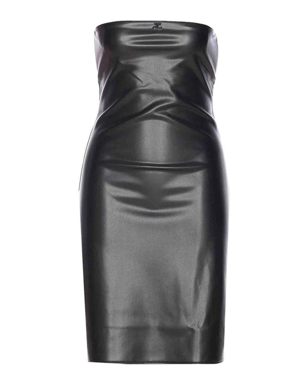 Courreges Black Bustier Lingerie Dress