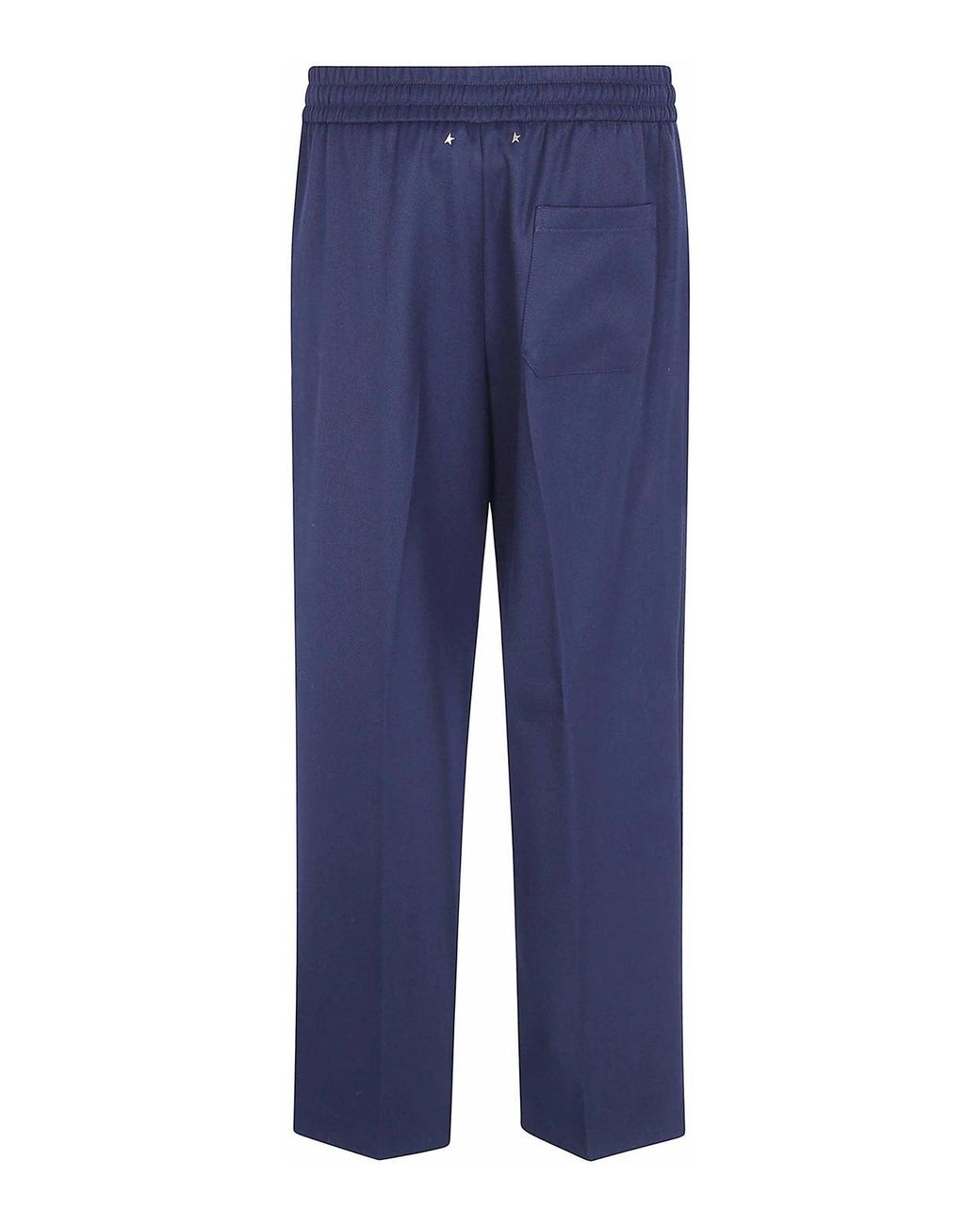 Golden Goose Deluxe Brand Blue Lennon Jogging Pant Compact Wool Blend for men