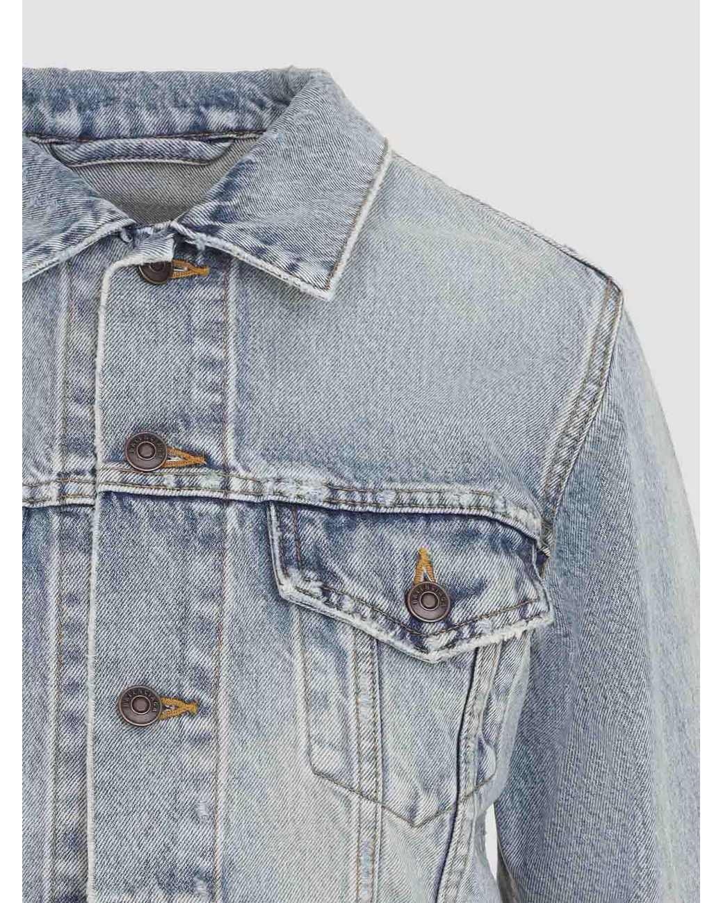 Balenciaga Blue Cropped Jacket