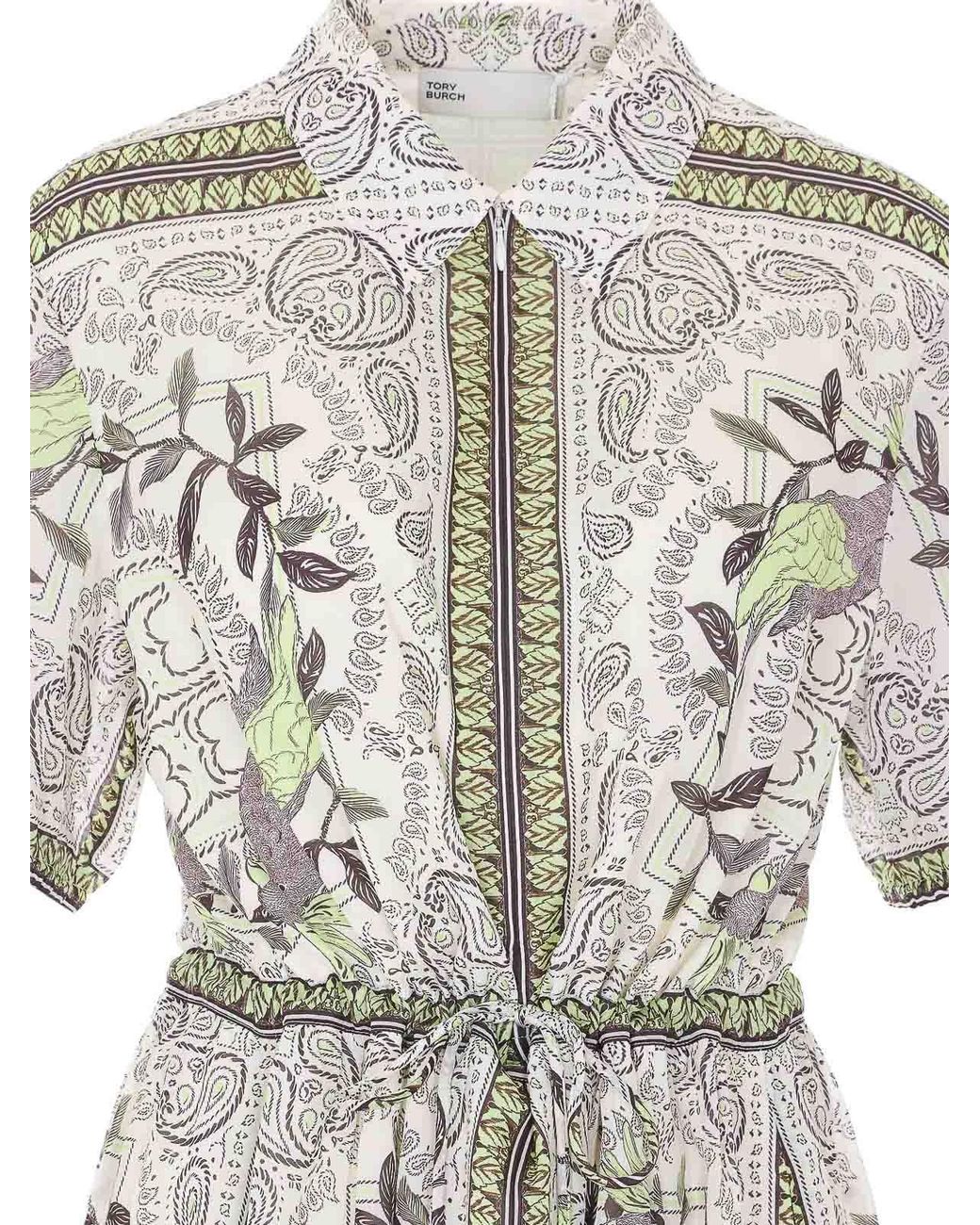 Robe Courte Tory Burch en coloris White