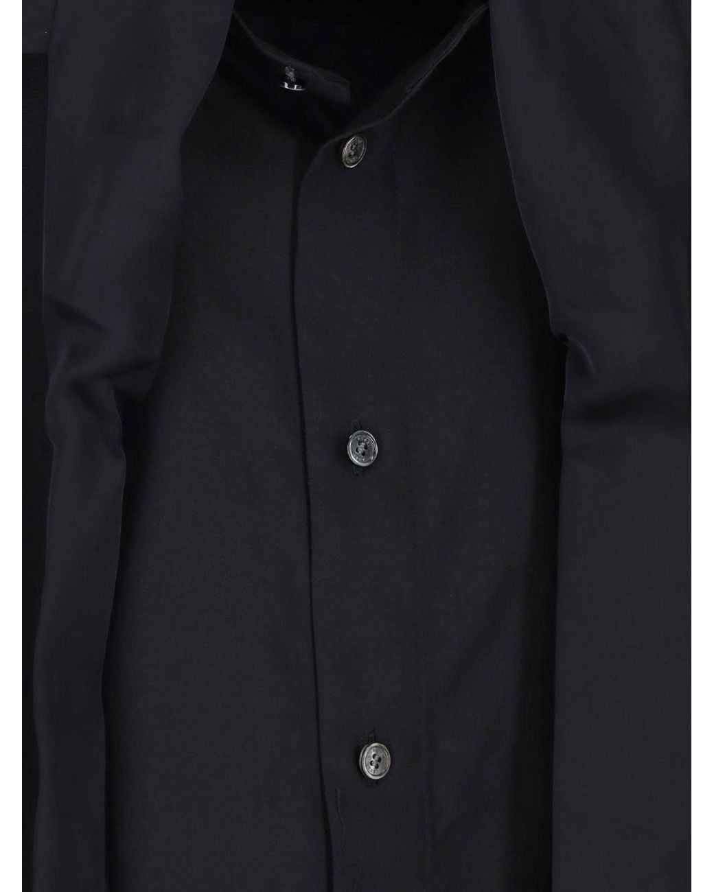 Sacai Blue Satin Poplin Shirt