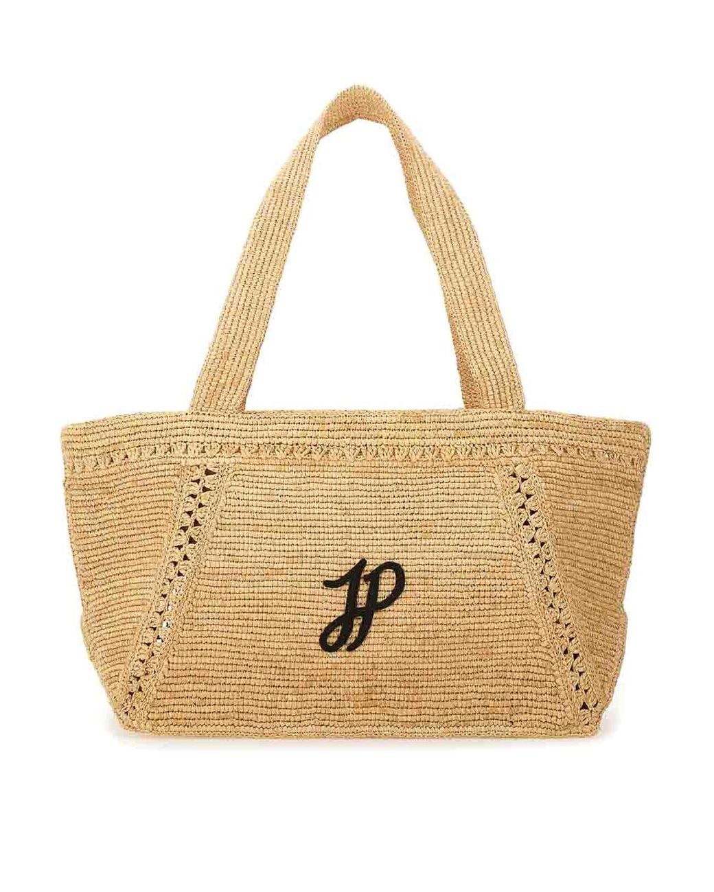 Patou Natural Large Trapeze Tote Bag
