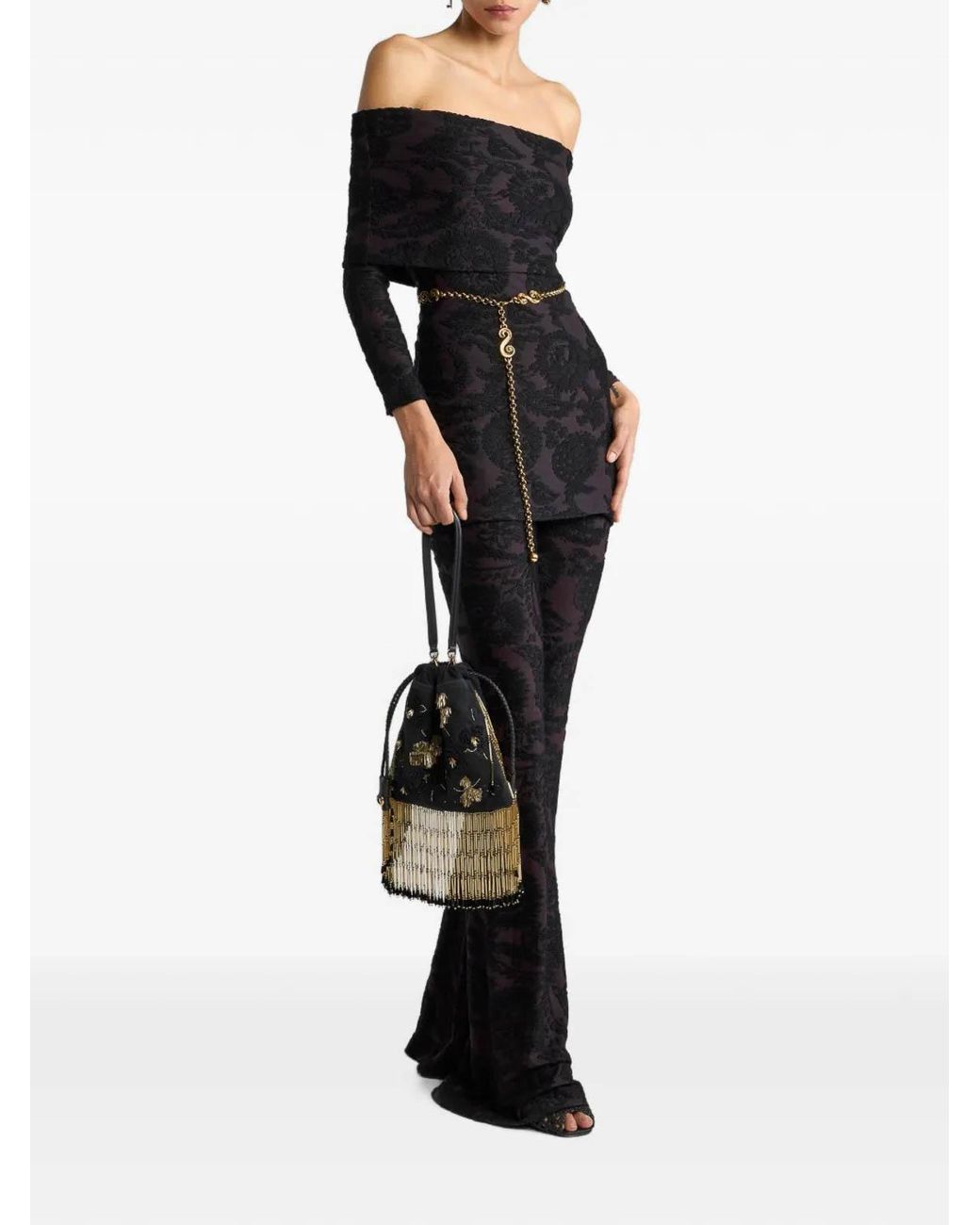 Etro Blue Printed Trousers