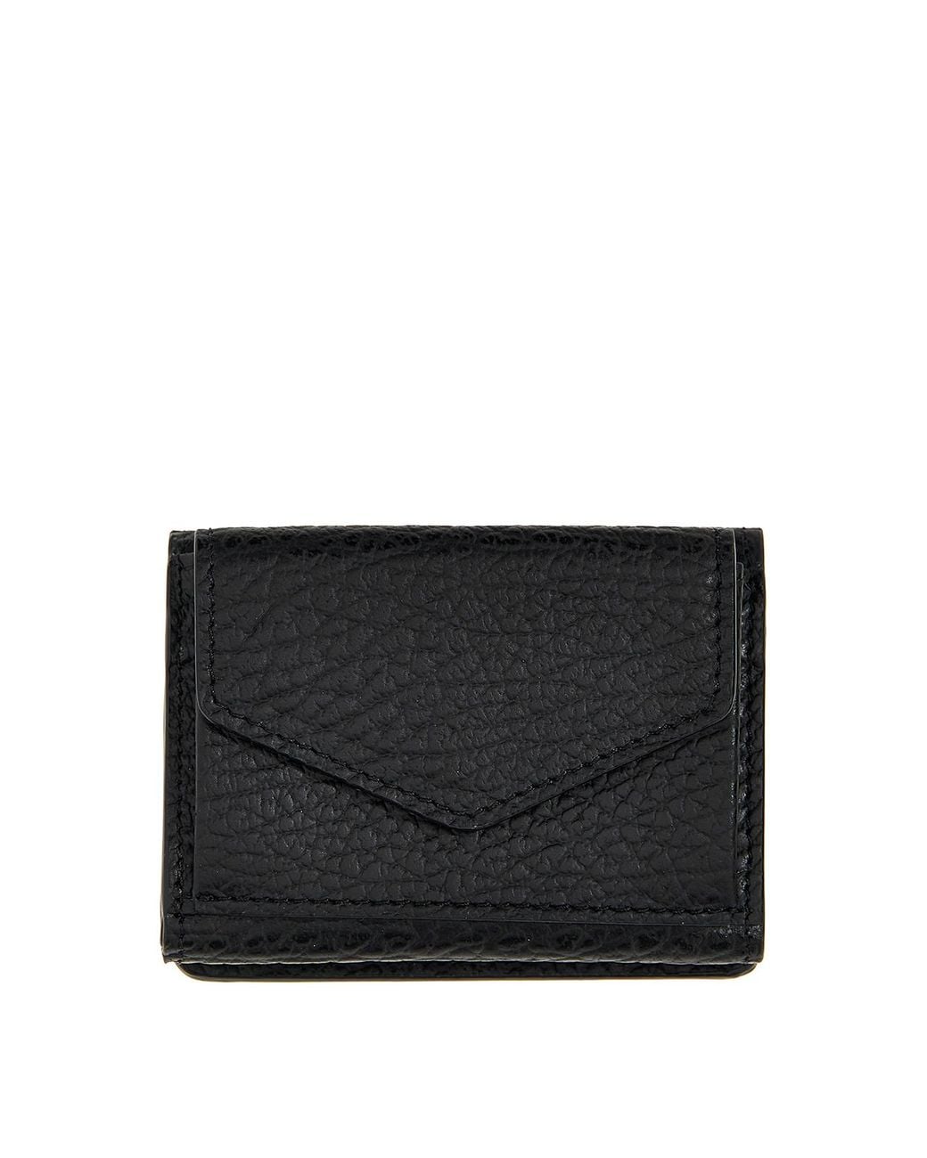 Maison Margiela Black Stitching Wallet for men