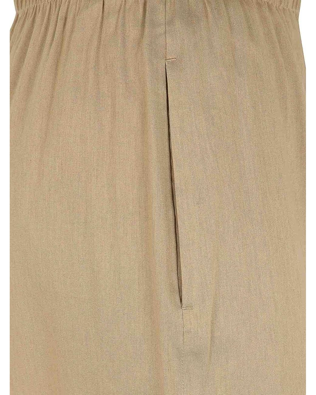 Max Mara Natural Destino Linen Viscose Trousers