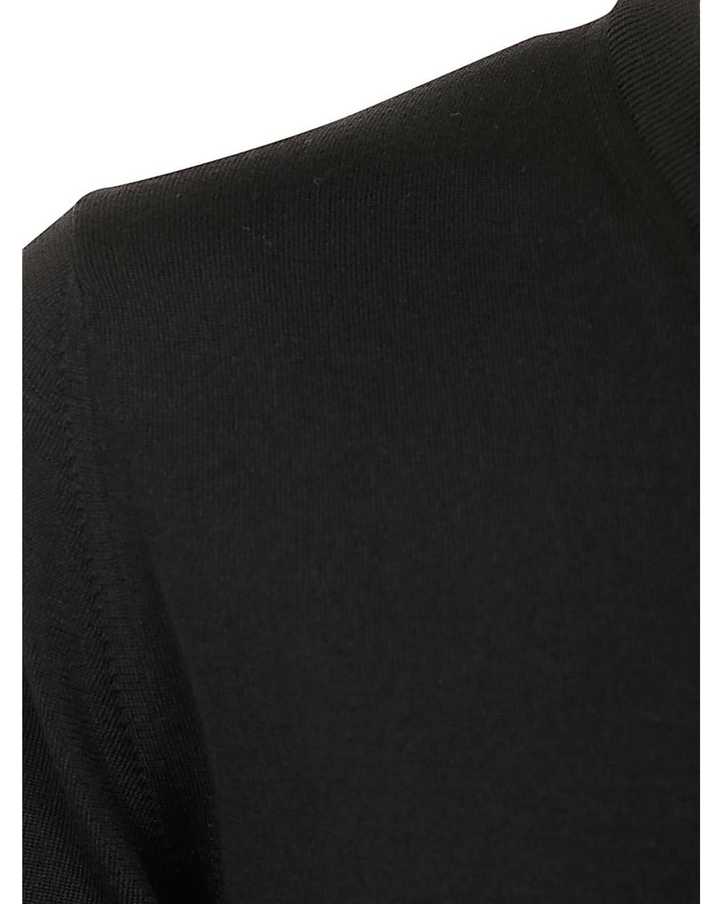 Zanone Black V-Neck Slim Fit for men