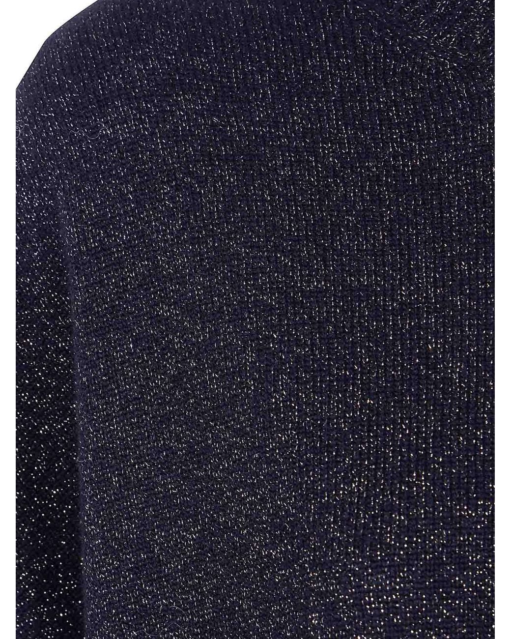 Twinset Blue Sleeveless Round Neck Sweater