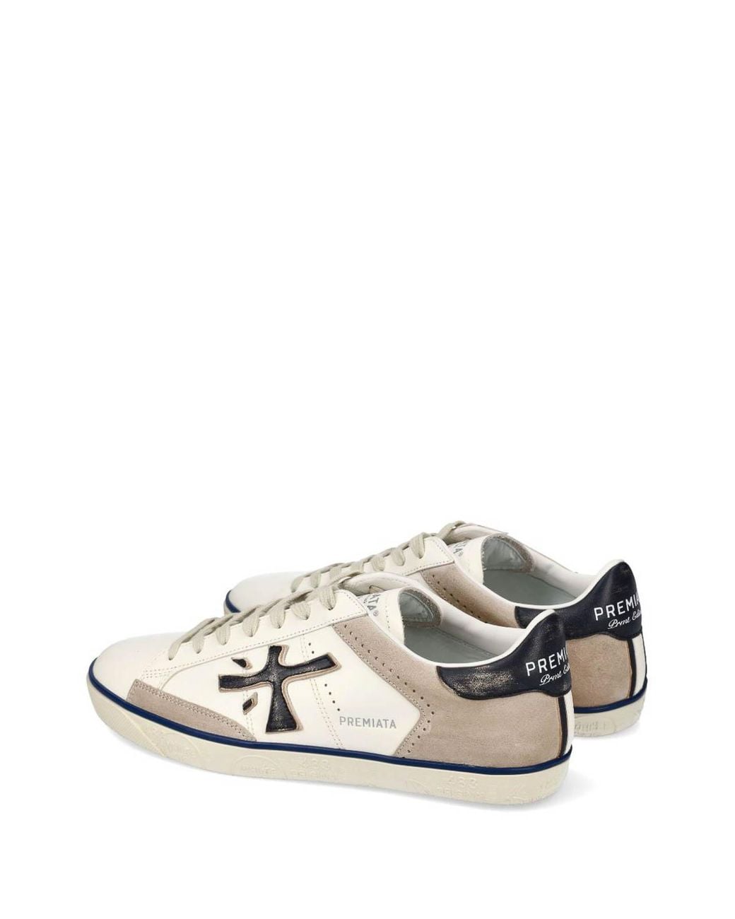 Premiata White Steven Low Sneakers for men