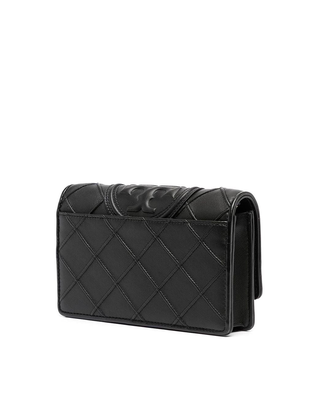 Tory Burch Black Fleming Soft Chain Wallet
