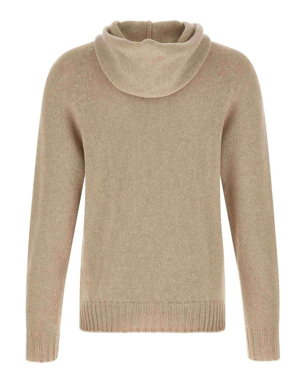 Ma'ry'ya Natural Hooded Sweater for men