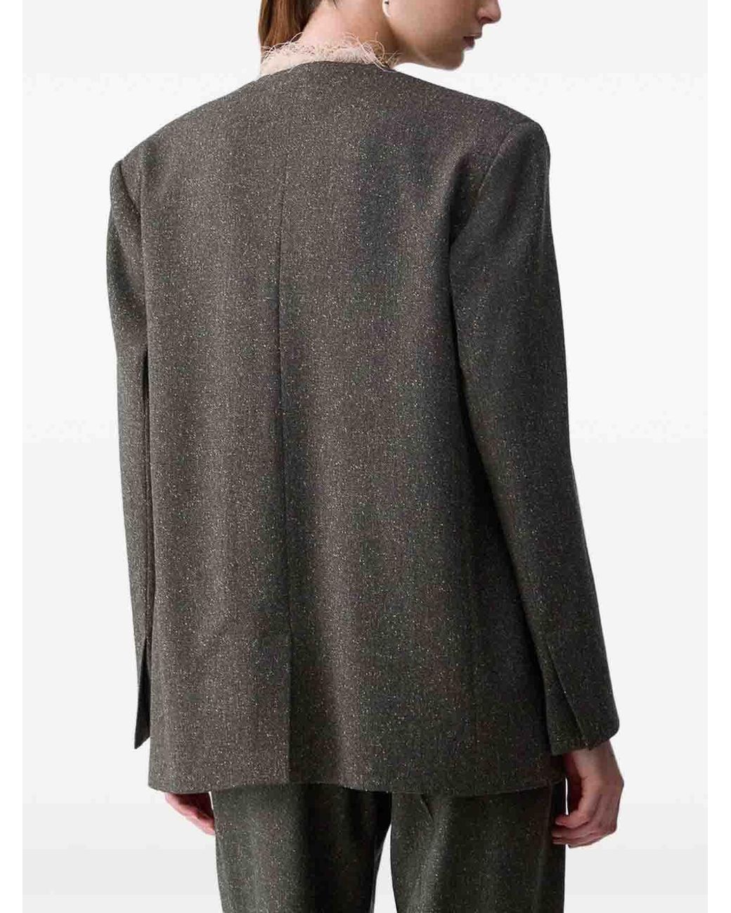Liu Jo Black Minimal Jacket With Pockets