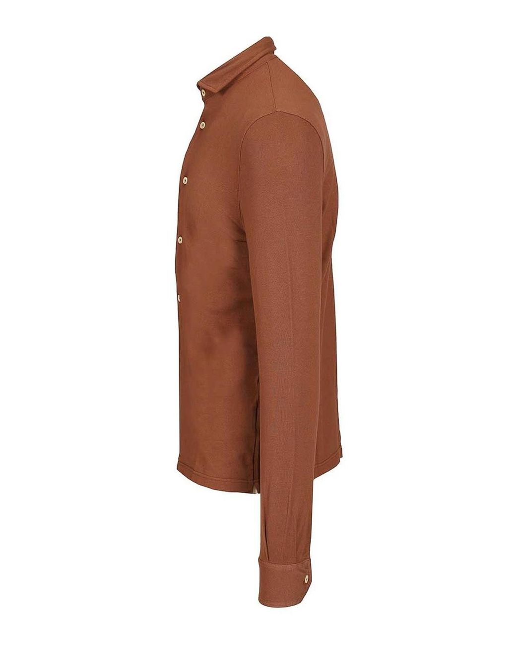 Fedeli Brown Long-Sleeved Shirt for men