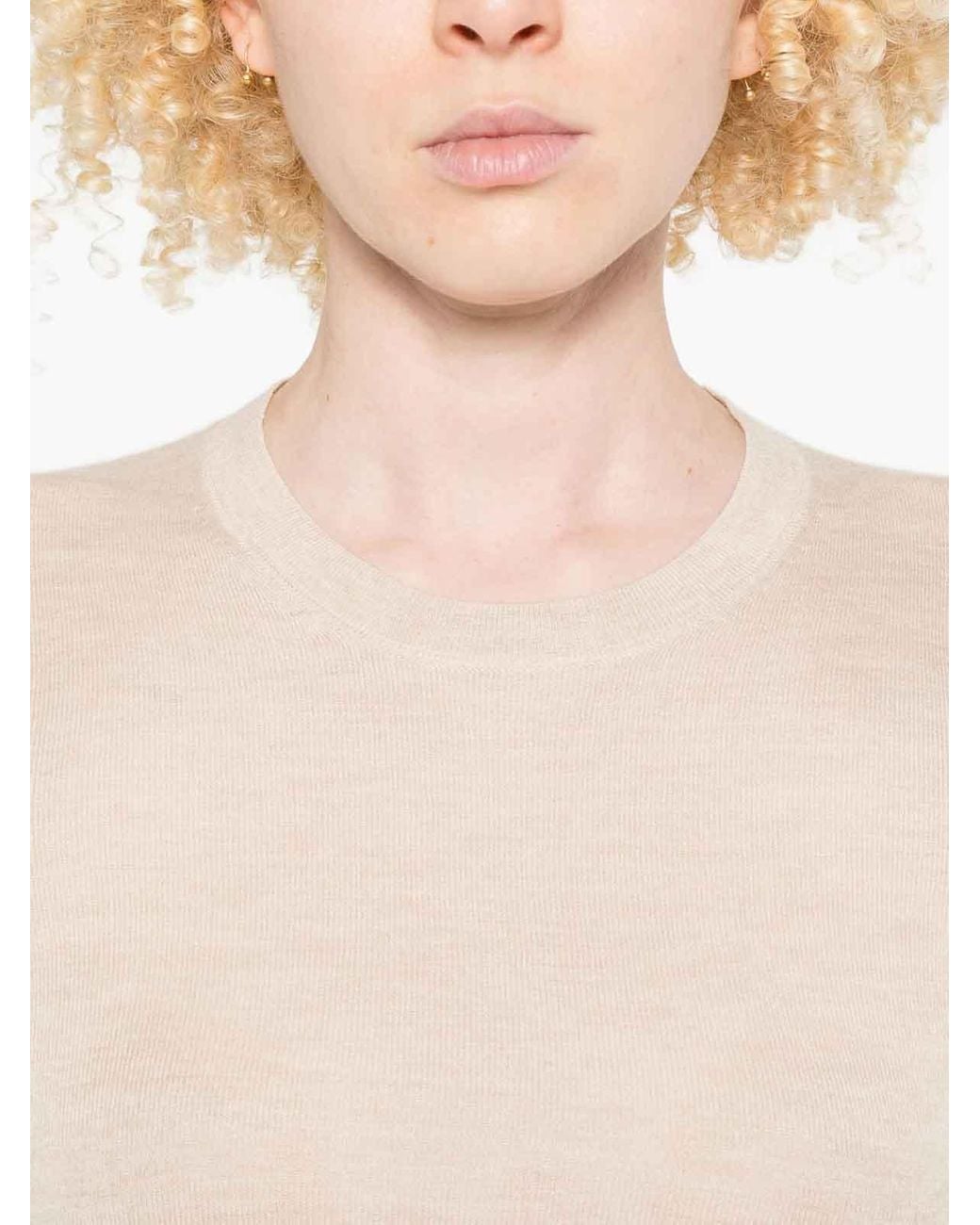 Isabel Marant Natural Ilona Crew Neck Pullover