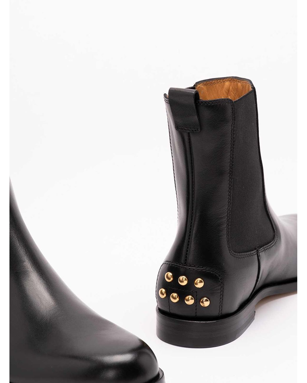 Tod's Black Metal Dots Chelsea Boots