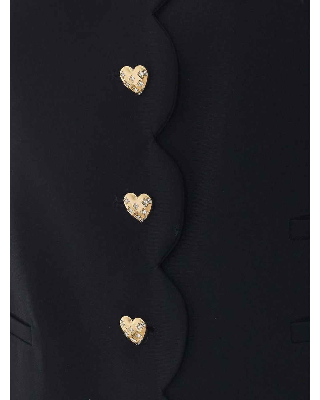Twinset Blue Heart Buttons Jacket