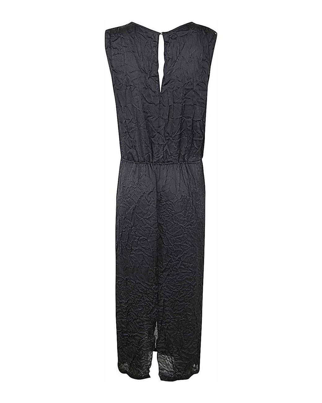 Maria Calderara Black Back Or Front Long Dress