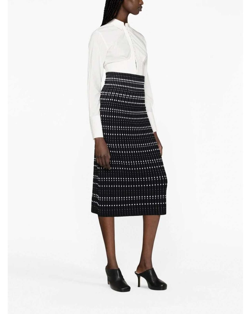 McQueen Black Midi Skirts