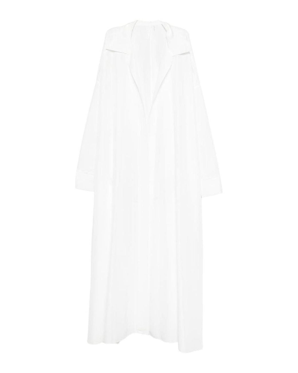 Norma Kamali White Oversized Shirt Dress