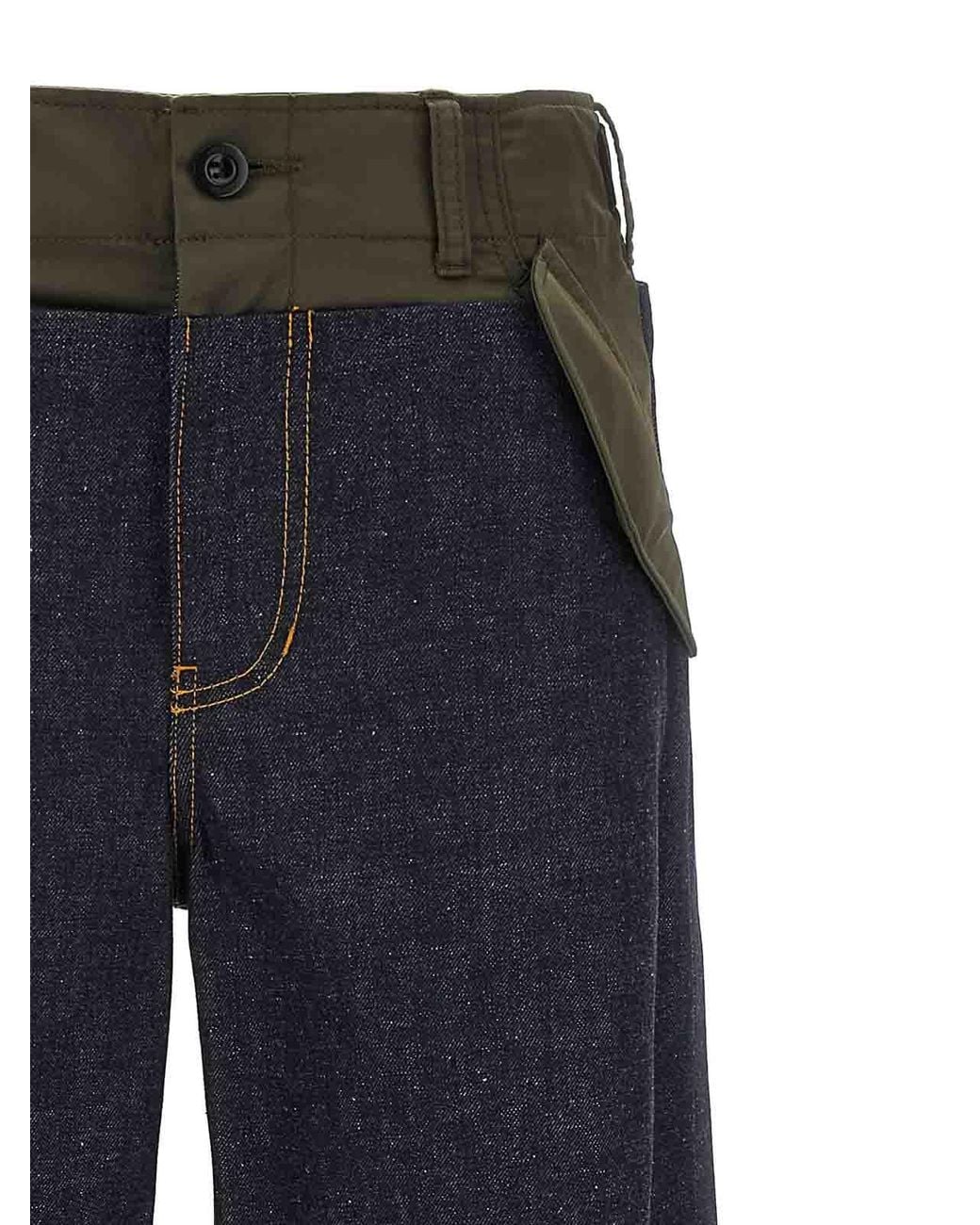 Sacai Blue Denim Pants Jeans