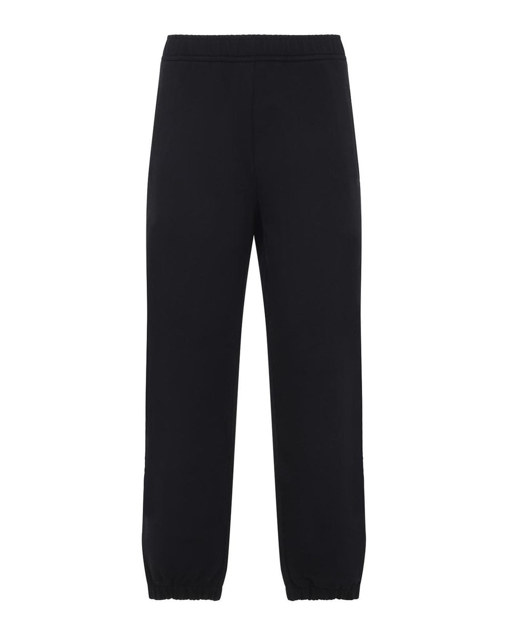 Lanvin Blue Embroidered Logo Pants for men