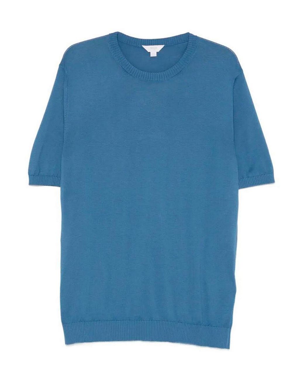 Malo Blue Cotton Round Neck for men