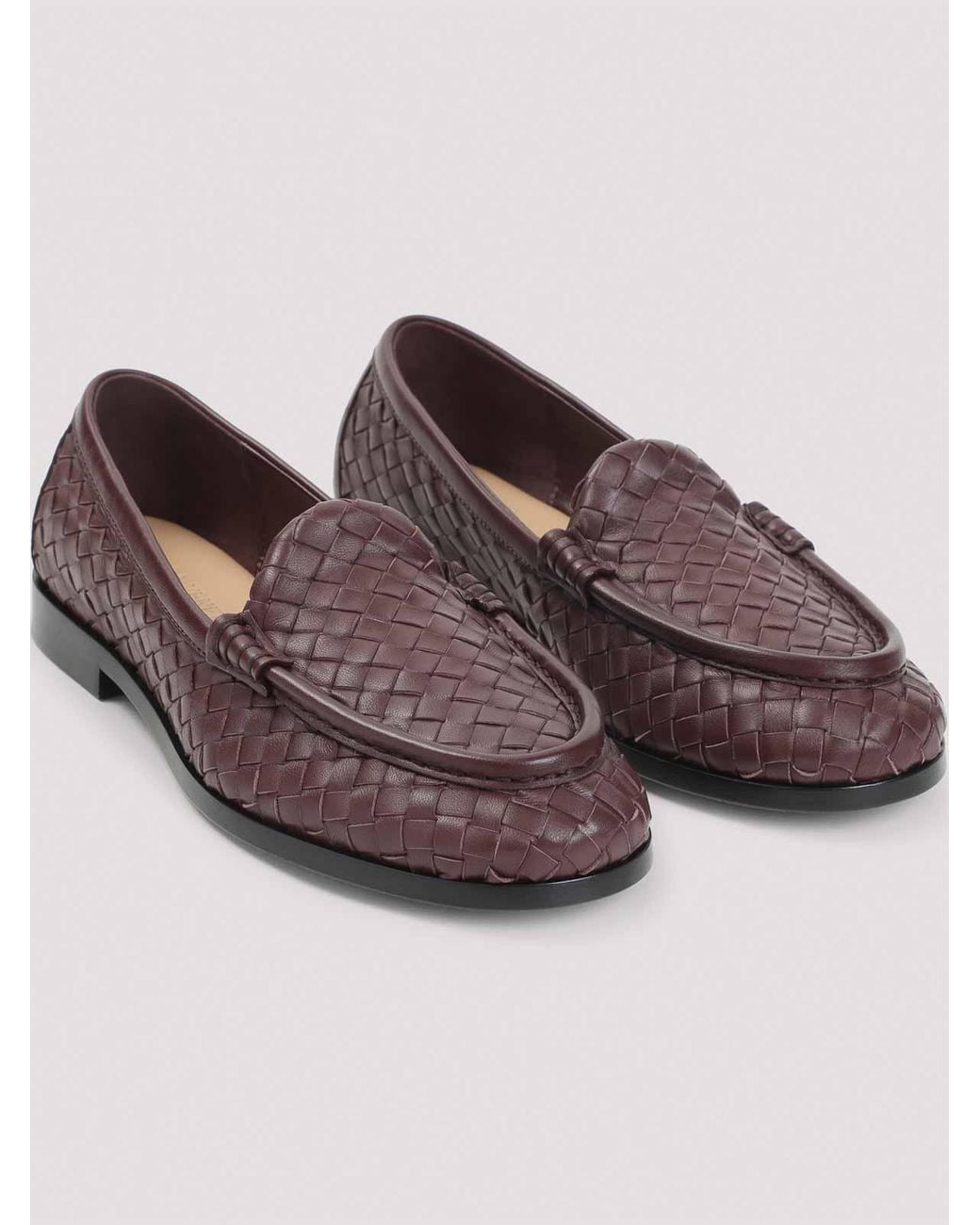 Bottega Veneta Brown Silenzio Supple Intrecciato Loafer