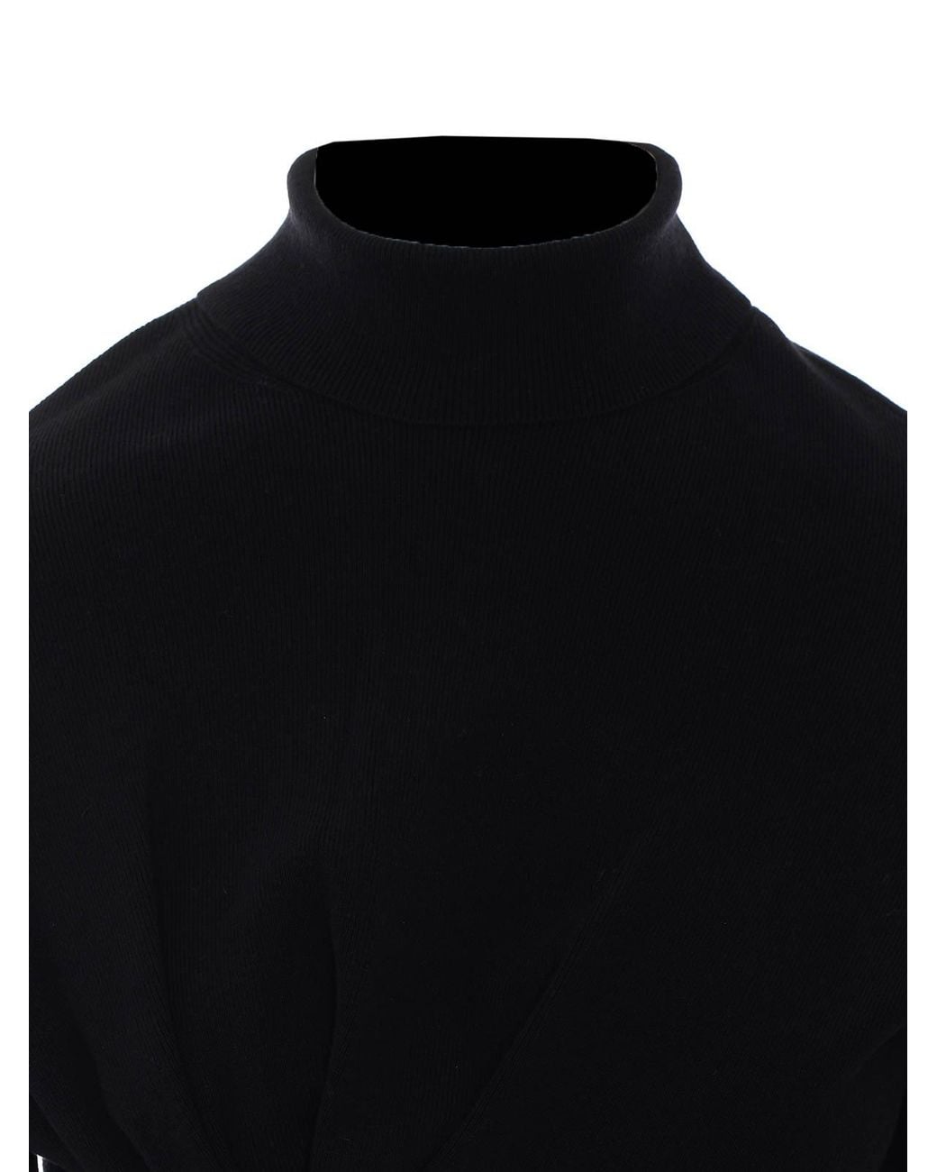 Lanvin Black Draped Sweater