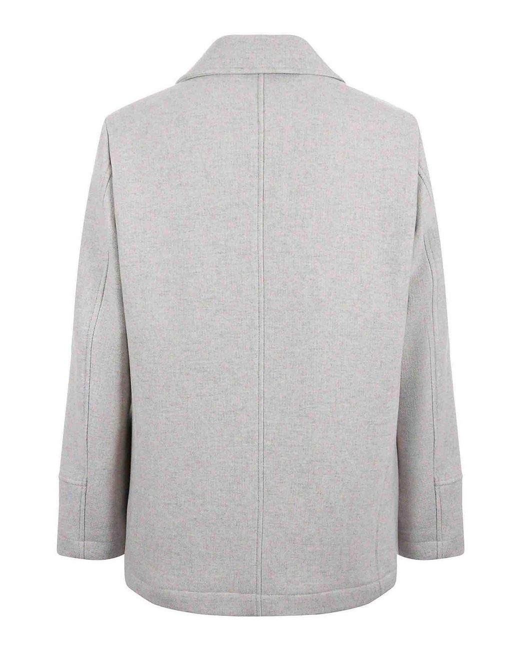 Camplin Gray Wool Blend Peacoat for men