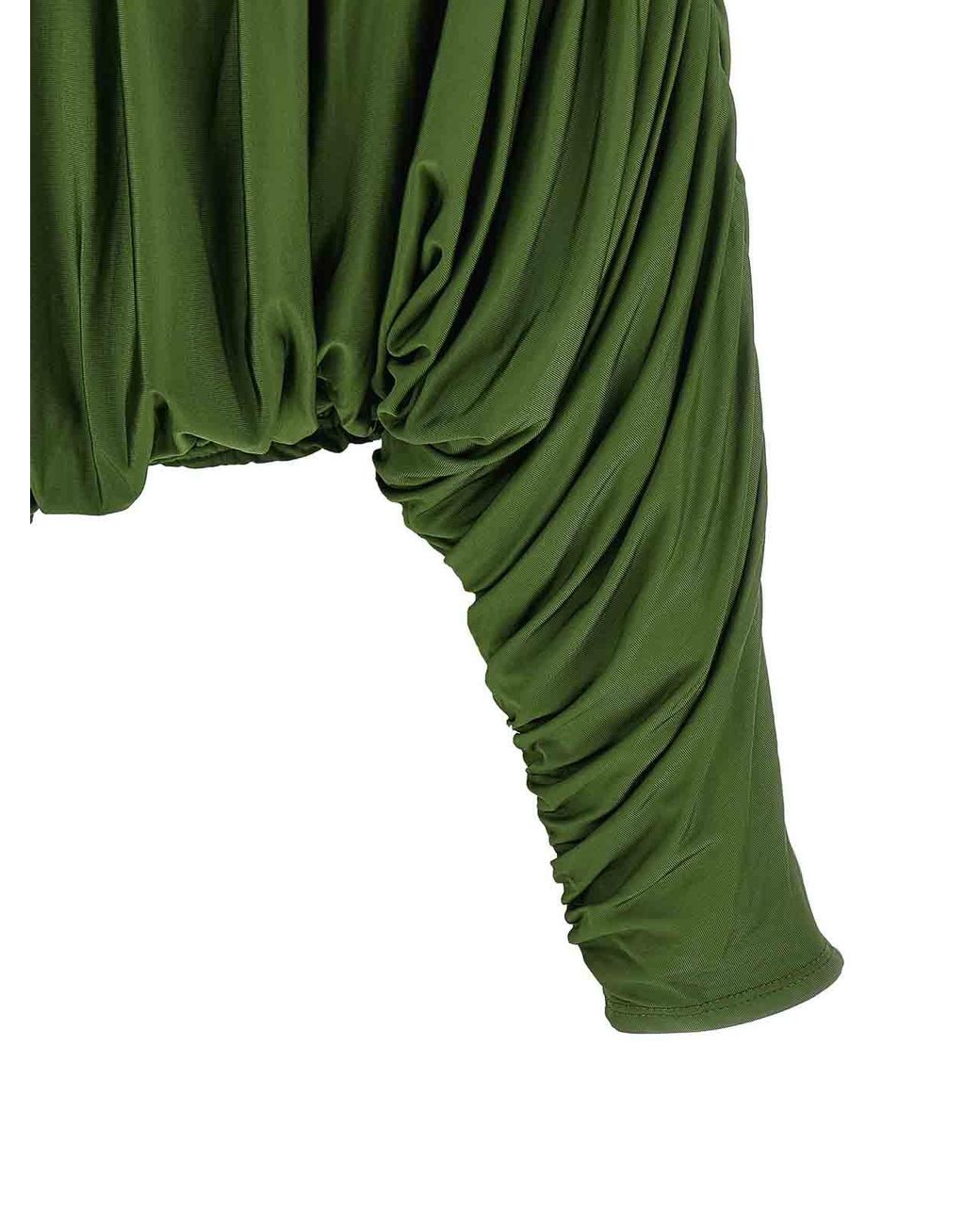Self-Portrait Green Self Portrait Short Top With Ripples